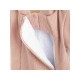 Salopeta de iarna pentru bebelusi cu gluga Marime 68 Din bumbac si elastan Cu captuseala din polar New Baby Frosty Pink