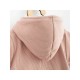 Salopeta de iarna pentru bebelusi cu gluga Marime 68 Din bumbac si elastan Cu captuseala din polar New Baby Frosty Pink