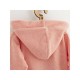 Halat de baie pentru copii Cu buzunare Cu cordon Marime 80/86 Dim bumbac 100% New Baby Comfortably pink