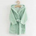 Halat de baie pentru copii Cu buzunare Cu cordon Marime 80/86 Dim bumbac 100% New Baby Comfortably mint