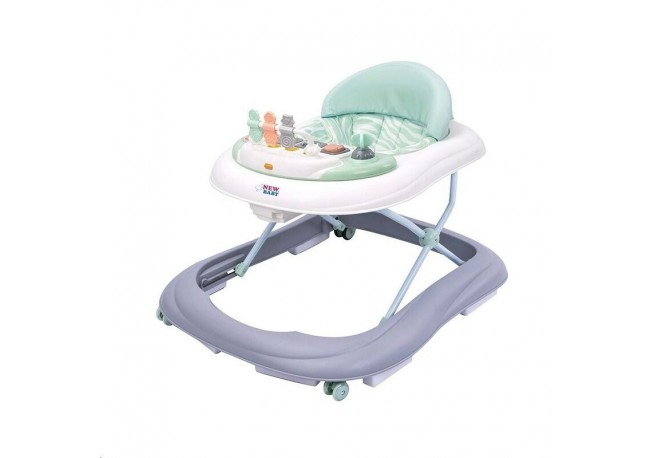 Premergator copii Cu muzica si lumini Cu roti din silicon Conform cu standardul european de securitate EN1273:2020 New Baby ABC 
