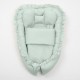 Set 3 piese Baby Nest Cu paturica si pernuta New Baby Dominik green
