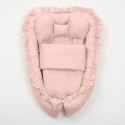 Set 3 piese Baby Nest Cu paturica si pernuta New Baby Dominik pink