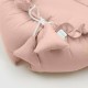 Set 3 piese Baby Nest Cu paturica si pernuta New Baby Dominik pink