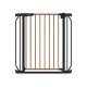 Lionelo - Poarta de siguranta prin presiune Truus Slim 105 cm Conform cu standardul europeane de securitate EN1930 Negru/Natur