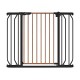 Lionelo - Poarta de siguranta prin presiune Truus Slim 105 cm Conform cu standardul europeane de securitate EN1930 Negru/Natur