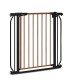 Lionelo - Poarta de siguranta prin presiune Truus Slim 105 cm Conform cu standardul europeane de securitate EN1930 Negru/Natur