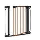 Lionelo - Poarta de siguranta prin presiune Truus Slim 105 cm Conform cu standardul europeane de securitate EN1930 Negru/Natur