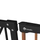 Lionelo - Poarta de siguranta prin presiune Truus Slim 105 cm Conform cu standardul europeane de securitate EN1930 Negru/Natur