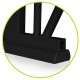 Lionelo - Poarta de siguranta prin presiune Truus Slim 105 cm Conform cu standardul europeane de securitate EN1930 Negru/Natur