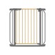 Lionelo - Poarta de siguranta prin presiune Truus Slim 105 cm Conform cu standardul europeane de securitate EN1930 Gri/Natur