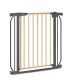 Lionelo - Poarta de siguranta prin presiune Truus Slim 105 cm Conform cu standardul europeane de securitate EN1930 Gri/Natur