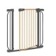 Lionelo - Poarta de siguranta prin presiune Truus Slim 105 cm Conform cu standardul europeane de securitate EN1930 Gri/Natur