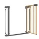 Lionelo - Poarta de siguranta prin presiune Truus Slim 105 cm Conform cu standardul europeane de securitate EN1930 Gri/Natur