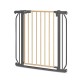 Lionelo - Poarta de siguranta prin presiune Truus Slim 105 cm Conform cu standardul europeane de securitate EN1930 Gri/Natur