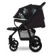 Lionelo - Carucior sport Annet Tour Golden Moments Editie Limitata 0 luni+ Capotina impermeabila UPF 50+ Maner reglabil Plasa de
