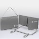 Bariera de protectie pentru pat Lionelo Lora XL Pliabila Sistem de blocare StandSafe Geanta de transport inclusa 150x46 cm Confo