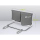 Bariera de protectie pentru pat Lionelo Lora XL Pliabila Sistem de blocare StandSafe Geanta de transport inclusa 150x46 cm Confo