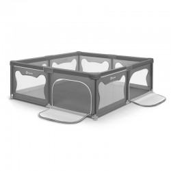 Tarc de joaca copii Lionelo Willow XL180 x 200 cm Pliere compacta Include geanta de transport Din plasa Cu doua intrari laterale