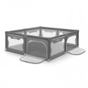 Tarc de joaca copii Lionelo Willow XL180 x 200 cm Pliere compacta Include geanta de transport Din plasa Cu doua intrari laterale