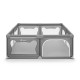 Tarc de joaca copii Lionelo Willow XL180 x 200 cm Pliere compacta Include geanta de transport Din plasa Cu doua intrari laterale
