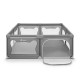 Tarc de joaca copii Lionelo Willow XL180 x 200 cm Pliere compacta Include geanta de transport Din plasa Cu doua intrari laterale