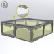 Tarc de joaca copii Lionelo Willow XL180 x 200 cm Pliere compacta Include geanta de transport Din plasa Cu doua intrari laterale
