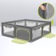 Tarc de joaca copii Lionelo Willow XL180 x 200 cm Pliere compacta Include geanta de transport Din plasa Cu doua intrari laterale