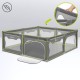 Tarc de joaca copii Lionelo Willow XL180 x 200 cm Pliere compacta Include geanta de transport Din plasa Cu doua intrari laterale