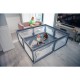 Tarc de joaca copii Lionelo Willow XL180 x 200 cm Pliere compacta Include geanta de transport Din plasa Cu doua intrari laterale