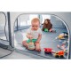 Tarc de joaca copii Lionelo Willow XL180 x 200 cm Pliere compacta Include geanta de transport Din plasa Cu doua intrari laterale