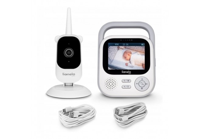 Video monitor Lionelo Babyline 3.2 Full HD Comunicare bidirectionala 2.8 inch Cu sunete si mod de noapte Cu 5 niveluri de detect