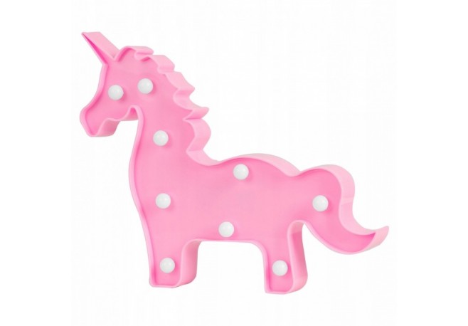 Lampa de veghe in forma de unicorn Nukido 740922 - Roz
