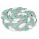 Protectie laterala pentru patut impletita 2 m Ricokids 722002 - Mint