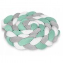 Protectie laterala pentru patut impletita 2 m Ricokids 722002 - Mint