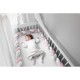Protectie laterala pentru patut impletita 2 m Ricokids 722003 - Roz