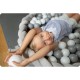 Protectie laterala pentru patut impletita 2 m Ricokids 722003 - Roz