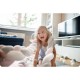 Protectie laterala pentru patut impletita 2 m Ricokids 722003 - Roz