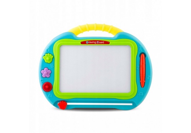 Tabla magnetica pentru desenat cu accesorii incluse Ricokids 772100 - Albastru