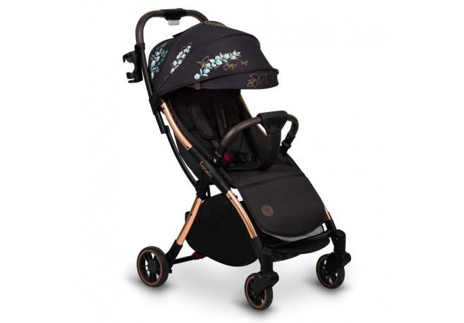 Carucior sport Lionelo Julie One Editie limitata Golden Moments De la nastere Greutate redusa Cu accesorii Cadru din aluminiu 0-