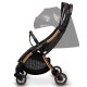 Carucior sport Lionelo Julie One Editie limitata Golden Moments De la nastere Greutate redusa Cu accesorii Cadru din aluminiu 0-