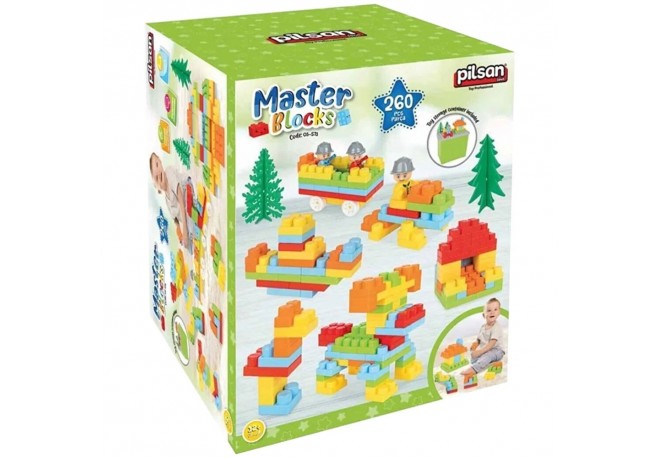 Set constructie Pilsan Master Blocks 260 piese