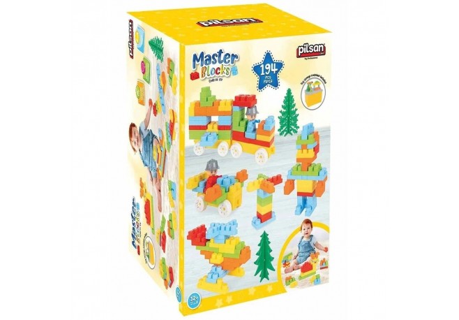 Set constructie Pilsan Master Blocks 194 piese