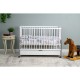 Patut din lemn bebe 120x60 cm Cu sertar cu capac Din lemn de pin si mdf Stabil si rezistent Inaltime saltea reglabila pe 3 nivel