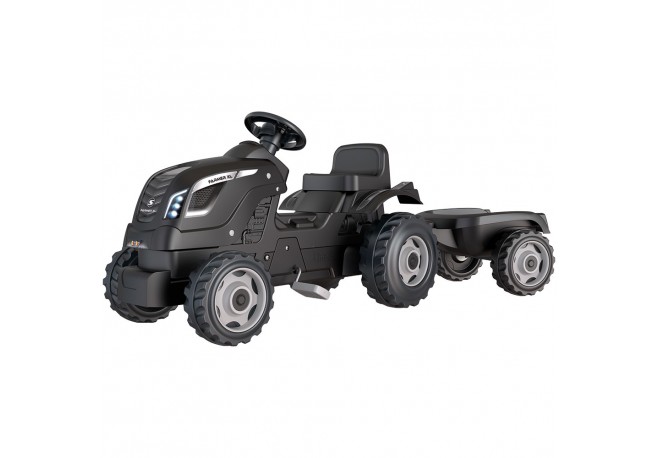 Tractor cu pedale si remorca Smoby Farmer XL negru