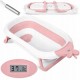 Cadita de baie cu dop de scurgere si termometru Ricokids RK-282 - Roz