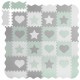 Salteluta de joaca tip puzzle cu 16 elemente pentru copii 151 x 151 cm Ricokids 738100 - Mint