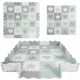 Salteluta de joaca tip puzzle cu 16 elemente pentru copii 151 x 151 cm Ricokids 738100 - Mint