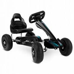 Kart cu pedale si roti gonflabile Gokart RK-591 Ricokids - Negru