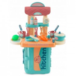 Bucatarie 3 in 1 cu accesorii incluse Ricokids 772901 - Turcoaz